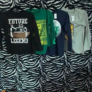 four children’s place graphic long sleeve t-shirts